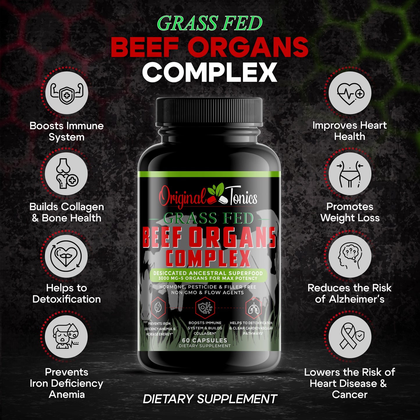 BEEF ORGANS COMPLEX - Ancestral Super Food
