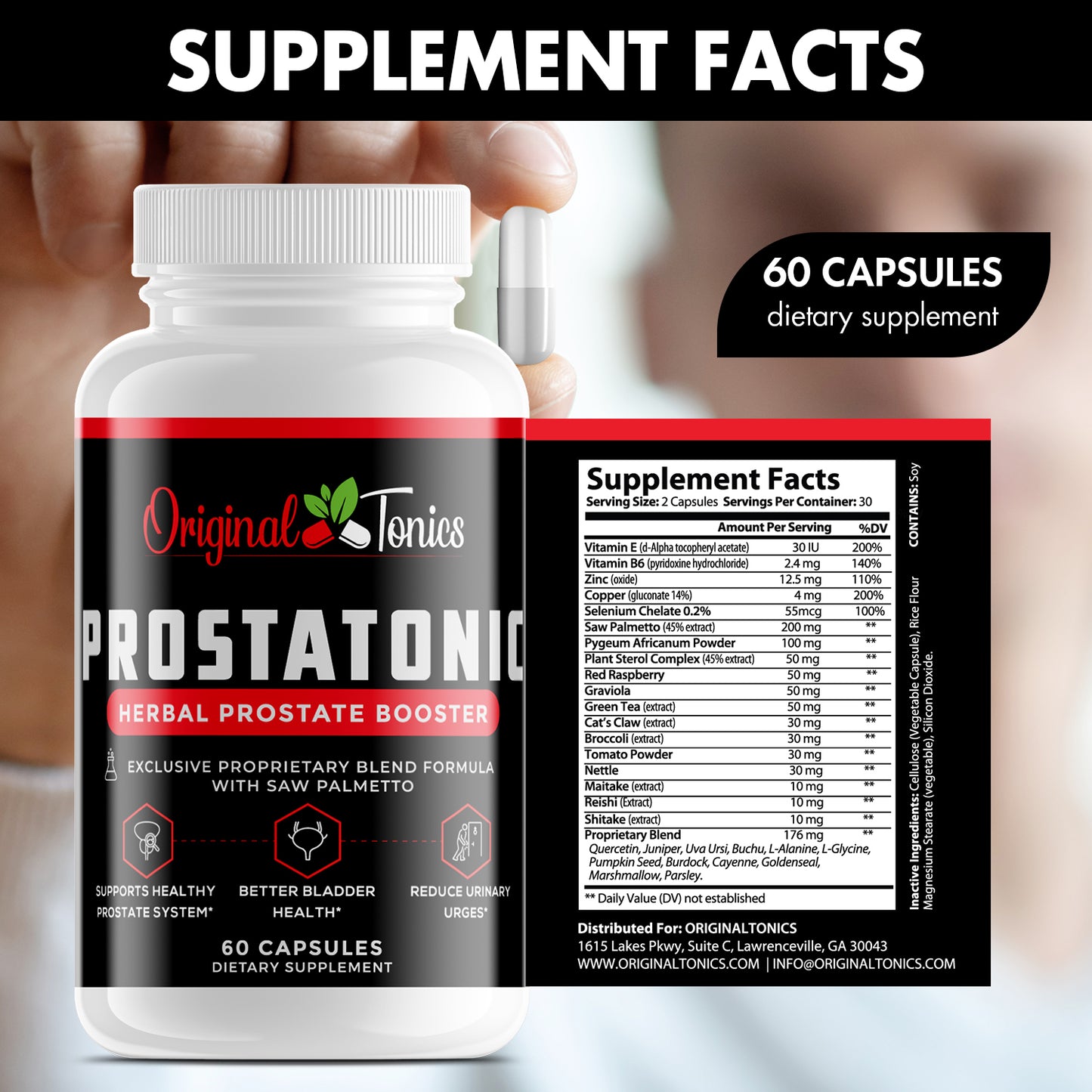PROSTATONIC-Herbal Prostate Booster